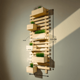 Sleek Plant Stand 6-Tier Wooden Flower Stand for Balcony & Living Room