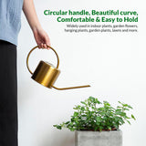 Metal Watering Can Antique Gold 1.5 Liter