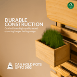 Sleek Plant Stand 6-Tier Wooden Flower Stand for Balcony & Living Room