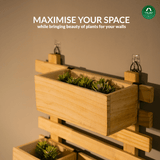 Sleek Plant Stand 6-Tier Wooden Flower Stand for Balcony & Living Room