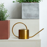 Metal Watering Can Antique Gold 1.5 Liter