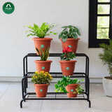 TrustBasket 3 Step Stand for Multiple Plants and Pots Stand