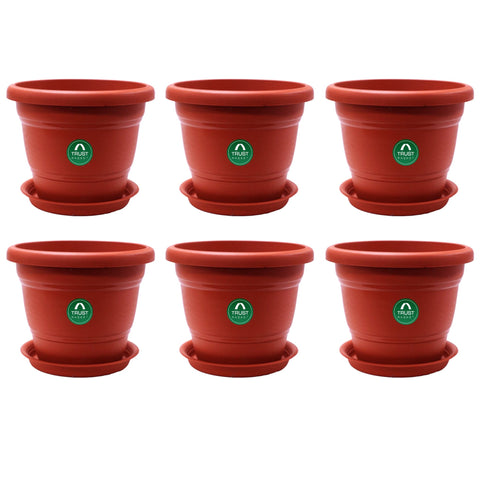 Round Pot with Saucer