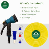 TrustBasket Heavy Duty Garden Hose Pipe | PVC Braided Foam Pipe