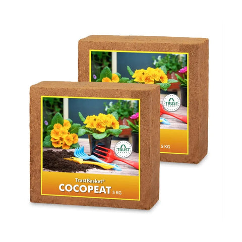 Garden Equipment & Accessories Online - COCOPEAT BLOCK - EXPANDS TO 150 LITRES OF COCO PEAT POWDER (Set of two 5kg blocks)
