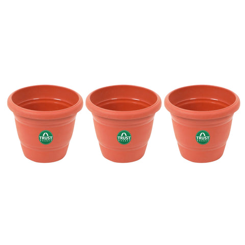 UV Treated Plastic Round Pots - 14 Inches