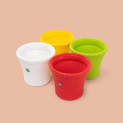 TrustBasket Helix Pot 7-inch Table Top Planter Pot