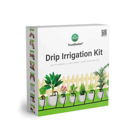 Garden Watering Equipments - TrustBasket Drip Irrigation Garden Watering Kit for 50 Plants