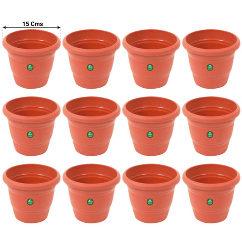 Best Indoor Plant Pots Online - UV Treated Plastic Round Pot - 6 inches