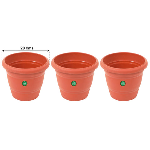 Get upto 40% Off (Mega End Sale) - TrustBasket UV Treated Plastic Round Pot (8 Inches)