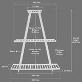 Calyx Planter Stand-Multiple pot stand indoor/outdoor, Multipurpose stand, Racks, planter stand