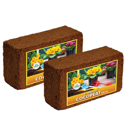 Get upto 40% Off (Mega End Sale) - Coco Peat Block (Set Of Two 650grm Blocks)-Expands To 16 Liters Of Coco Peat Powder