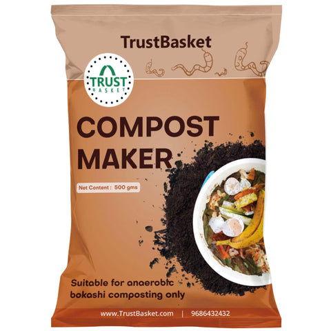 TrustBin- Best Indoor composter for your home - BOKASHI Compost Maker powder - 500gms