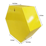 Hexagon Wall Planters (Yellow, Ivory and Magenta) - Set of 3