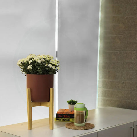 Get upto 40% Off (Mega End Sale) - Sparkle Mid Century Stand with Pot