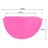 Half Moon Wall Planters (Yellow, Light Pink and Magenta)- Set of 3