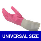 Gardening Reusable Rubber Hand Gloves For Washing, Cleaning Kitchen and Garden (Assorted colors)