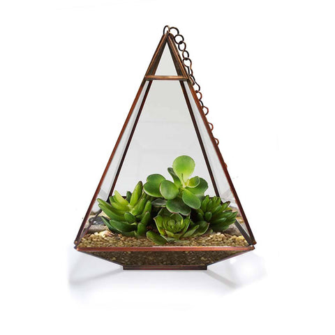TableTop Planters - Triangular Tower Terrarium