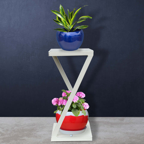 Ambar Planter Stand-Ivory