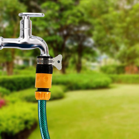 Garden Watering Equipments - 1/2 inch Plastic Garden Water Hose Quick Connector with Aqua Water Adapter