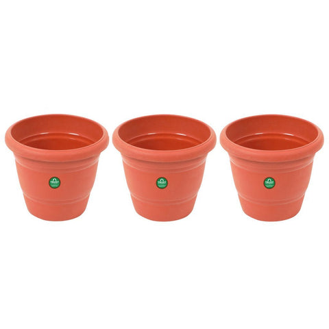 All Pots & Planters - UV Treated Plastic Round Pots - 10 Inches