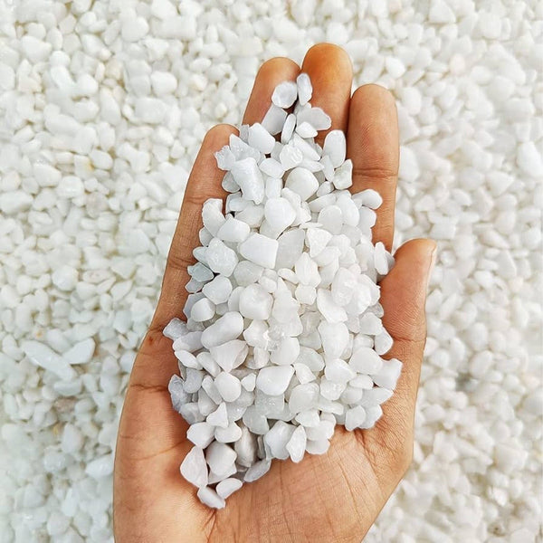White Pebble Decorative Stones Marble Chips