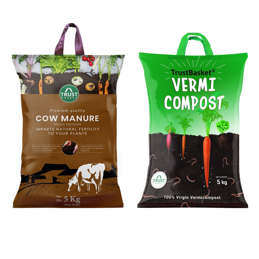 cow dung fertilizer for plants TrustBasket Cow Dung Manure for Plants
