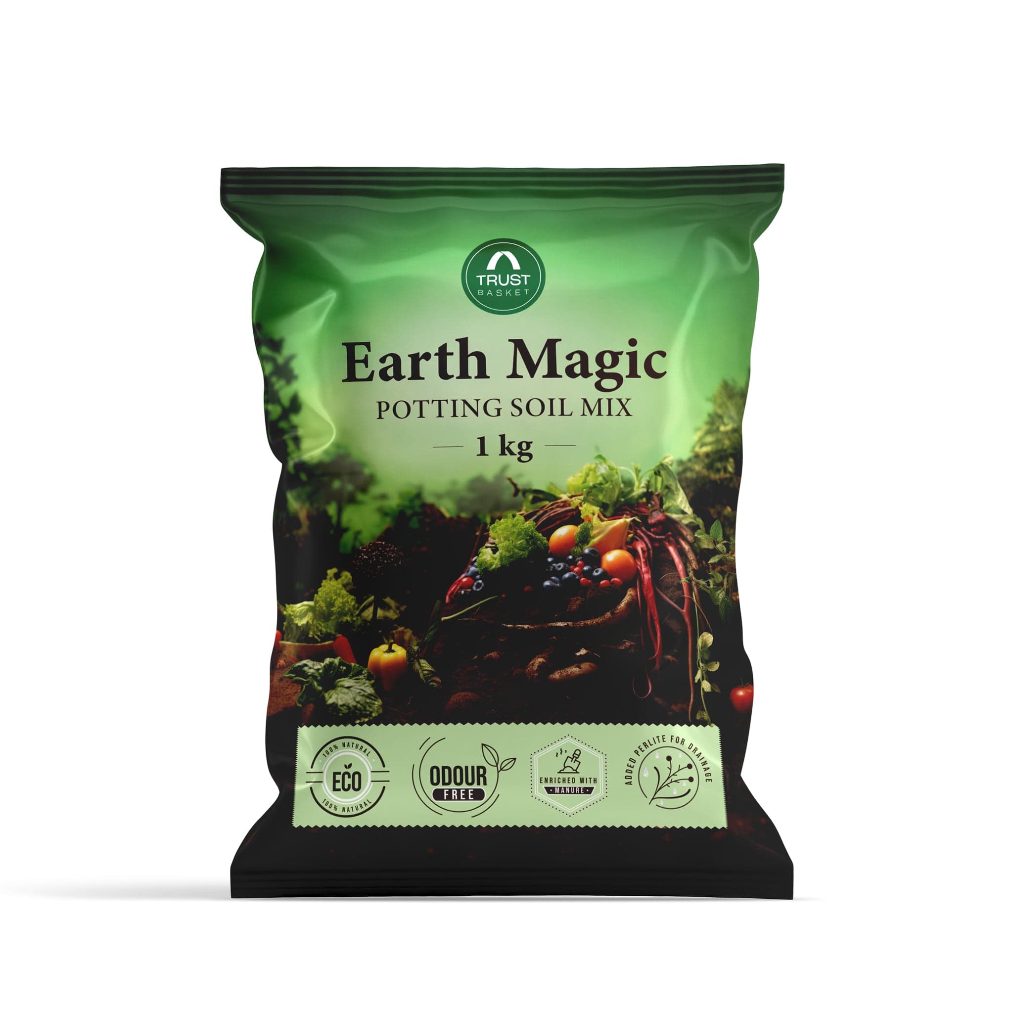 TrustBasket Enriched Organic Earth Magic Potting Soil Mix
