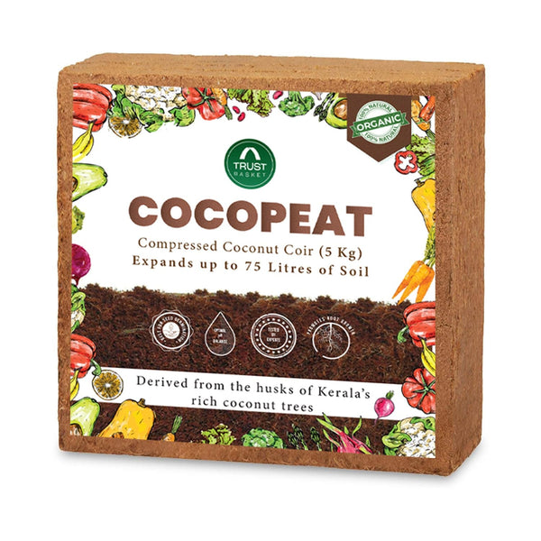 COCOPEAT BLOCK - EXPANDS TO 75 LITRES of COCO PEAT POWDER