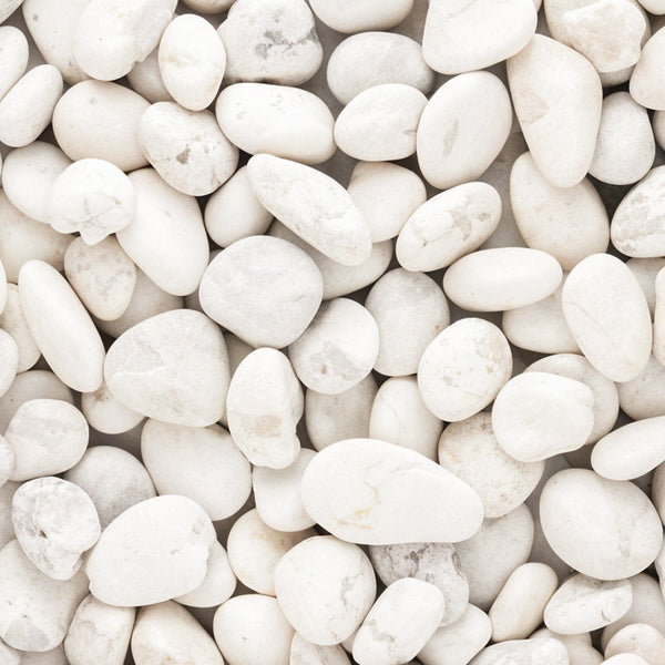 White Pebble Decorative Stones Marble Rock