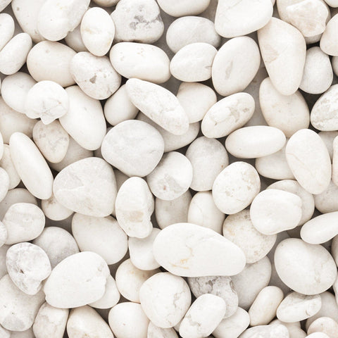 White Pebble Decorative Stones Marble Rock