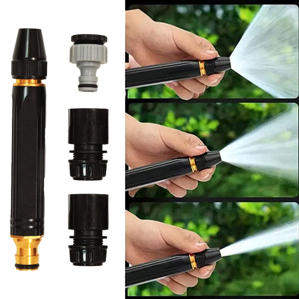 TrustBasket Plastic Water Spray Gun Nozzle for ½ inch Hose Pipe | High Pressure Nozzle Water Gun | For Gardening, Bike & Car Wash, Window Cleaning, Pet Bathing, Decks