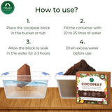 COCOPEAT BLOCK - EXPANDS TO 75 LITRES of COCO PEAT POWDER