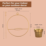TrustBasket Luna Metal Hanging Planter