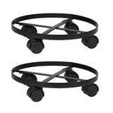 TrustBasket Wrought Iron Wheels Pot Stand