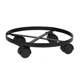 TrustBasket Wrought Iron Wheels Pot Stand