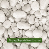 White Pebble Decorative Stones Marble Rock