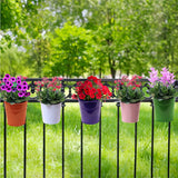 Railing Planters Round Plain