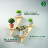 Floater Plant Stand 4-Tier Wood Plant Stand for Home Decor