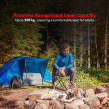 Red Camping Stool | Foldable Chair for Travelling | Portable Seating for Home