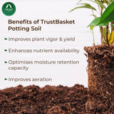 TrustBasket Enriched Organic Earth Magic Potting Soil Mix with Required Fertilizers for Plants