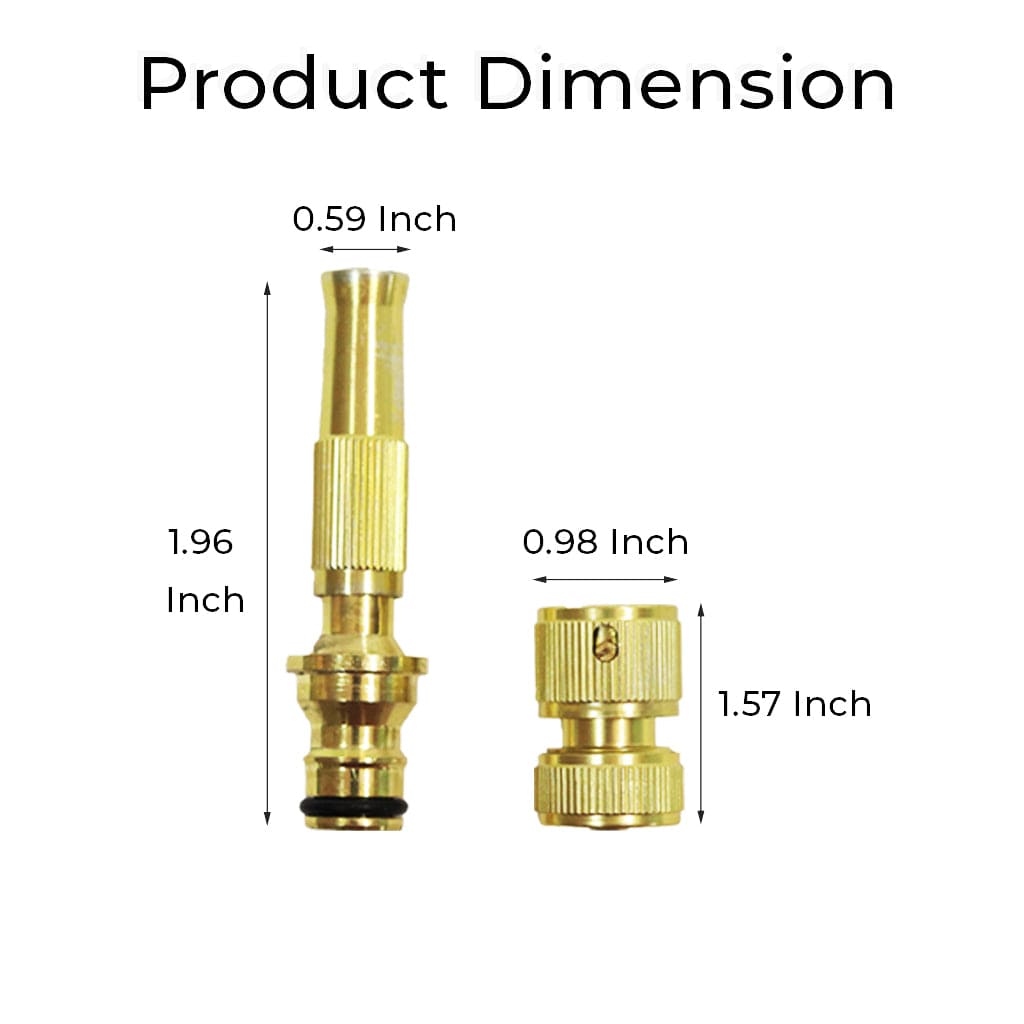 TrustBasket Brass Water Spray Nozzle Half-inch | High Pressure Nozzle