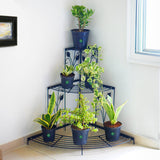 TrustBasket Corner Stand Stair-Step Style flower pot stand for Garden Balcony Indoor Outdoor