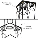 TrustBasket Corner Stand Stair-Step Style flower pot stand for Garden Balcony Indoor Outdoor