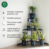 TrustBasket Corner Stand Stair-Step Style flower pot stand for Garden Balcony Indoor Outdoor