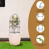 TrustBasket Obelisk trellis for Plant Support - Set of 3