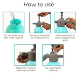 TrustBasket Premium Pressure Sprayer 2 Litre (Aqua Blue) | Pressure Spray Bottle for Plants | Gardening Water Pump Sprayer | Plant Spray Bottle for Garden | Spray Bottles for Gardening,