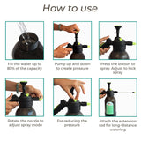 TrustBasket Premium Pressure Sprayer 2 Litre (Black) | Pressure Spray Bottle for Plants | Gardening Water Pump Sprayer | Plant Spray Bottle for Garden | Spray Bottles for Gardening,