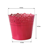 Lace Planter-Set of 5 (Yellow, Teal, Red, Orange, Purple)