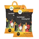 TrustBasket Enriched Organic Earth Magic Potting Soil Mix with Required Fertilizers for Plants